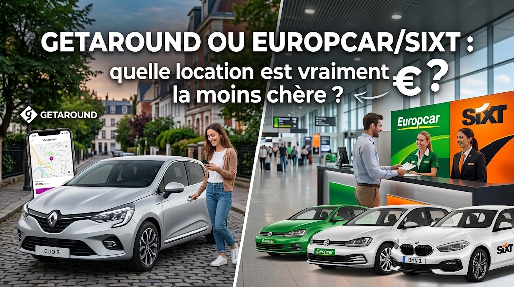 Getaround ou Europcar/Sixt : quelle location est vraiment la moins chère ?